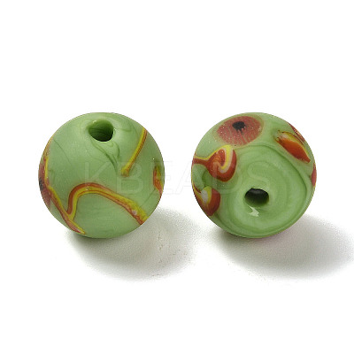 Handmade Frosted Lampwork Beads LAMP-C016-04C-03-1