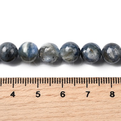 Natural Kyanite Beads Strands G-NH0046-C04-8MM-01-1
