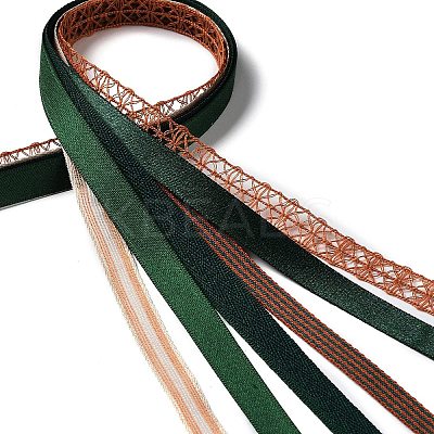 18 Yards 6 Styles Polyester Ribbon SRIB-C001-G04-1