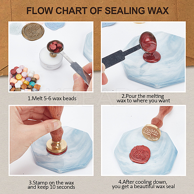 Wax Seal Stamp Set AJEW-WH0208-1086-1