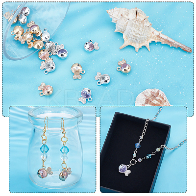 24Pcs 6 Colors Alloy Charms FIND-PH0003-16-1