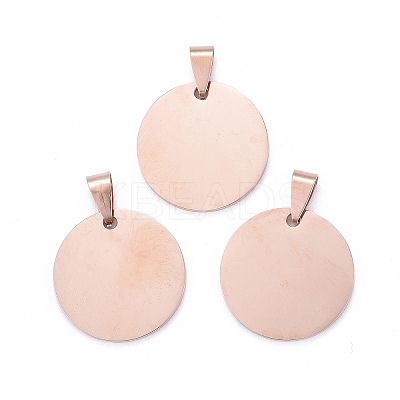 Ion Plating(IP) 304 Stainless Steel Pendants STAS-I311-05A-RG-1