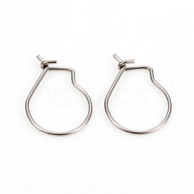Non-Tarnish 304 Stainless Steel Hoop Earrings STAS-I149-11P-1