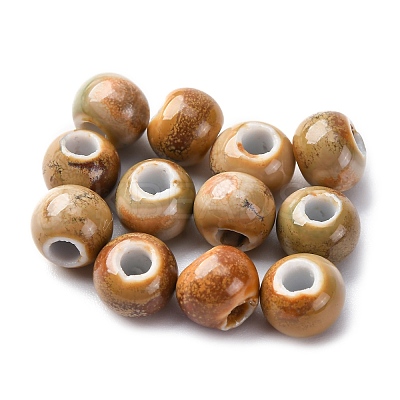 Bright Glazed Porcelain Beads PORC-D300-A18-1