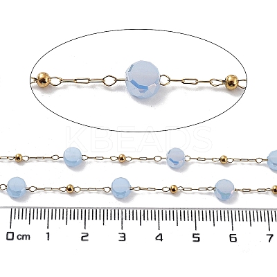 Ion Plating(IP) 304 Stainless Steel Handmade Beaded Chain CHS-K019-03G-05-1
