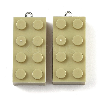 Opaque Acrylic Pendants MACR-B0001-02J-1