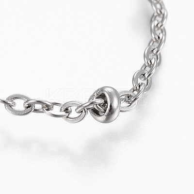 Tarnish Resistant 304 Stainless Steel Anklets LS-AJEW-H013-06P-1