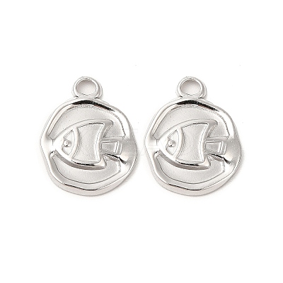 Non-Tarnish 304 Stainless Steel Pendants STAS-L268-022P-1