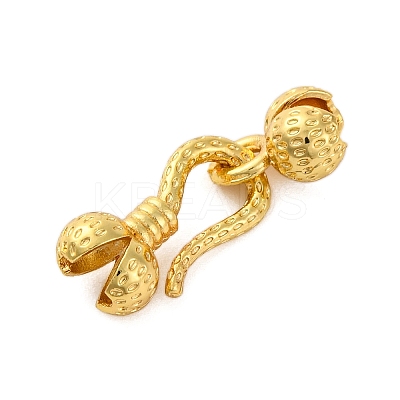 Rack Plating Brass Hook and S-Hook Clasps KK-Z070-39G-1