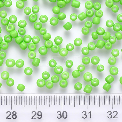 6/0 Baking Paint Glass Round Seed Beads SEED-S036-01C-16-1