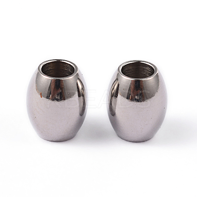 Tarnish Resistant Barrel 202 Stainless Steel Spacer Beads STAS-L176-03P-1