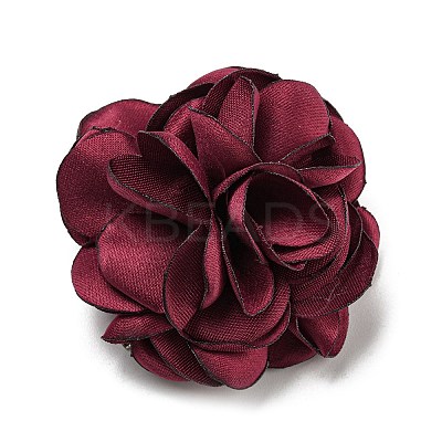 Fabric Rose Flower Brooch for Women JEWB-B011-01B-1