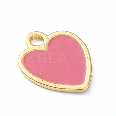 Brass Enamel Pendants KK-B030-09G-1