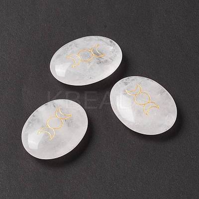 Natural Quartz Crystal Healing Massage Palm Stones G-E579-03F-1