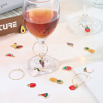 DIY Wine Glass Decoration Making Kits DIY-SC0016-42-1