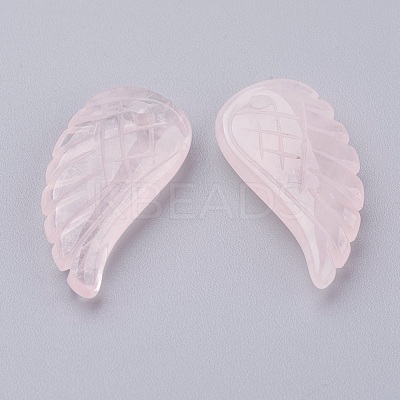 Natural Rose Quartz Pendants X-G-E435-B-17-1