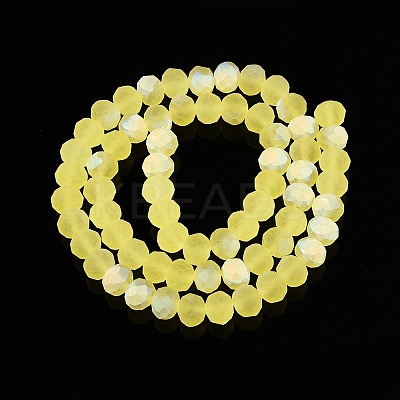 Transparent Glass Beads Strands EGLA-A044-T8mm-MB29-1