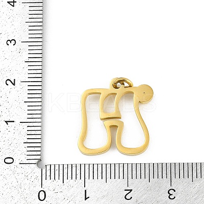 304 Stainless Steel Pendants LS-STAS-R137-01G-H-1