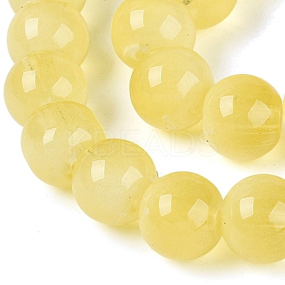 Transparent Glass Imitation Cat Eye Beads Strands GLAA-Q110-01C-17-1