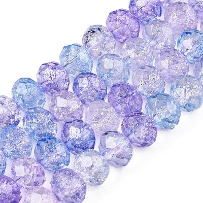 Transparent Glass Beads Strands GLAA-T023-8mm-A11-1