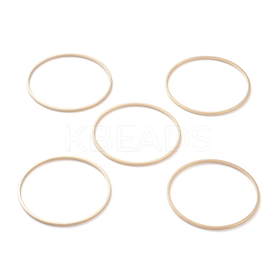 Brass Linking Rings KK-Y003-03K-G-1