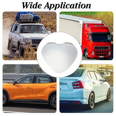 Glass Heart Shaped Blind Spot Mirrors for Cars FIND-WH0816-018P-1
