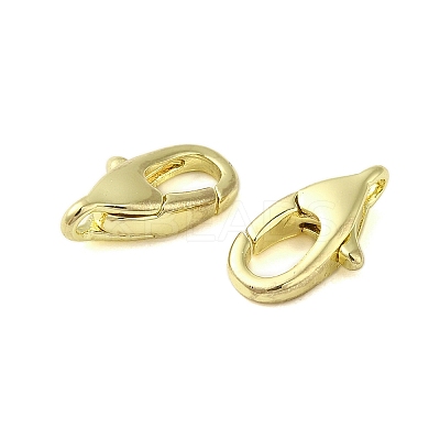 Brass Lobster Claw Clasps KK-B089-20A-G-1