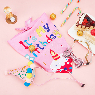 Pet Birthday Paper Props Set Decorations AJEW-WH0241-18A-1