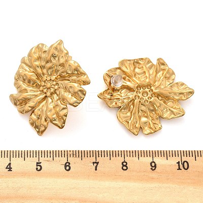 304 Stainless Steel Studs Earrings for Women EJEW-K306-29G-1