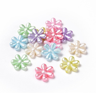 Imitation Pearl Acrylic Beads OACR-E013-25-1