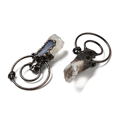 Natural Kyanite & Green Quartz Big Pendants G-G019-08R-01-1