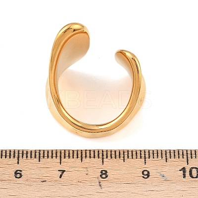 304 Stainless Steel Cuff Open Rings LS-RJEW-D336-02G-1