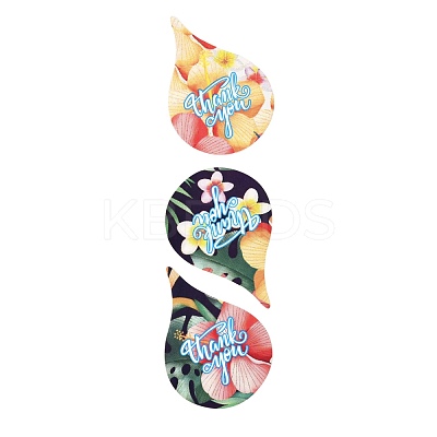 Word Thank You Teardrop Roll Stickers DIY-B031-04A-1
