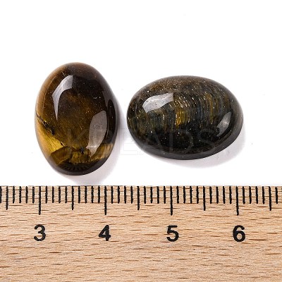 Natural Tiger Eye Cabochons G-B085-06E-04-1