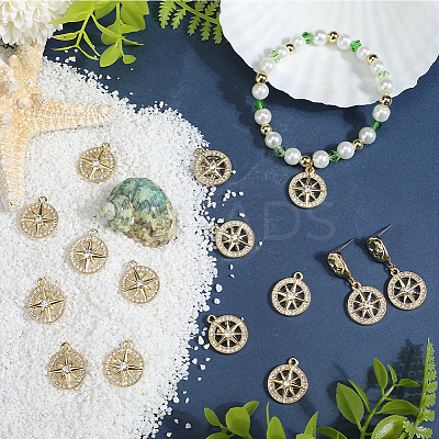 40Pcs Alloy Rhinestone Pendants FIND-SC0014-58G-1