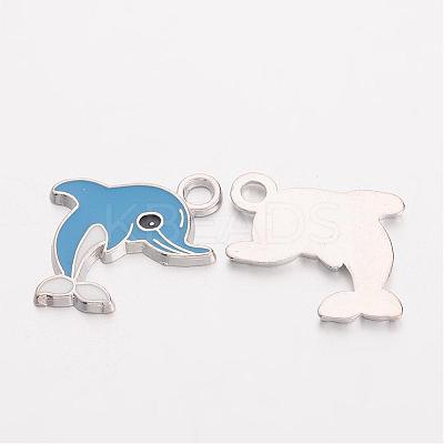 Alloy Enamel Pendants EA2908Y-4-1