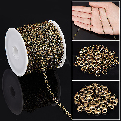 DIY 10M Brass Cable Chains DIY-SC0017-80-1