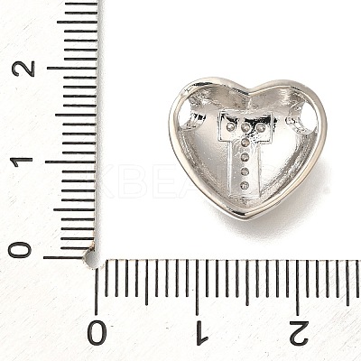 Rack Plating Brass Micro Pave Cubic Zirconia Pendants KK-I722-04P-T-1