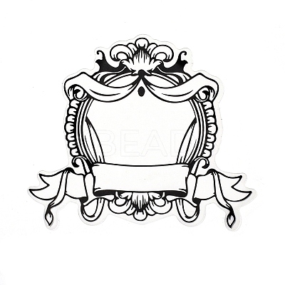 10Pcs 10 Styles Vintage Lace Waterproof PET Stickers Sets LS-DIY-M066-05E-1
