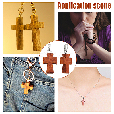 20Pcs Wood Dyed Pendants FIND-PH0010-67-1