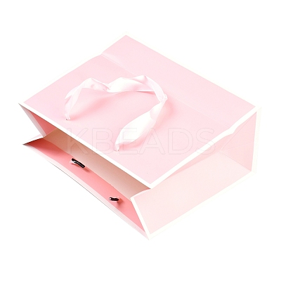 Rectangle Paper Bags with Rope Handles CARB-L011-02B-04-1