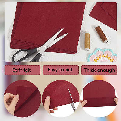 15Pcs Felt Non Woven Fabric DIY-SP0003-93C-1