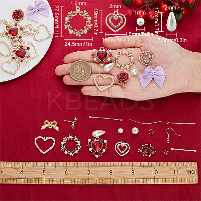 DIY Imitation Pearl Earring Making Kit DIY-SC0019-31-1
