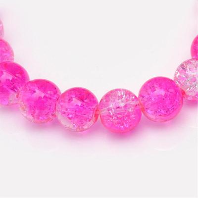 Baking Paint Crackle Glass Bead Strands CCG-S001-10mm-09-1
