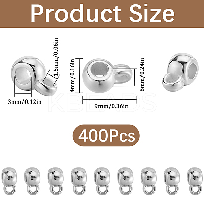 400Pcs CCB Plastic Tube Bails CCB-SC0001-28P-1