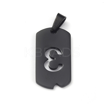 Ion Plating(IP) 304 Stainless Steel Pendants STAS-O127-E03-1