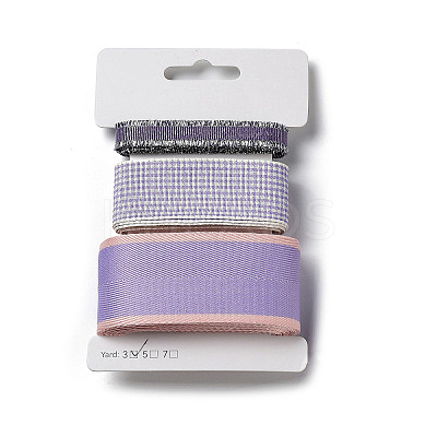 9 Yards 3 Styles Polyester Ribbon SRIB-C002-07C-1