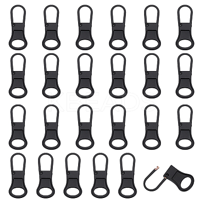 24Pcs Detachable Alloy Zipper Sliders FIND-FG0005-10A-1