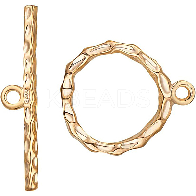 Brass Toggle Clasps KK-BC0004-05G-1