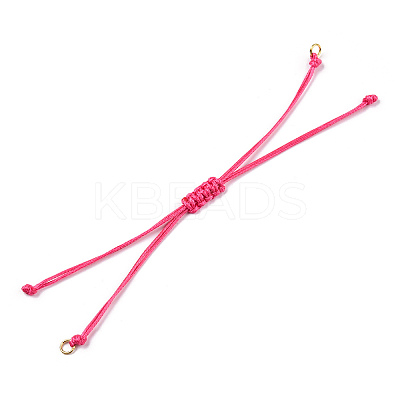 Korean Waxed Polyester Cord Braided Bracelets MAK-T010-05G-1